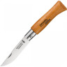 Нож OPINEL №4, углеродистая сталь, рукоять из дерева бука 111040